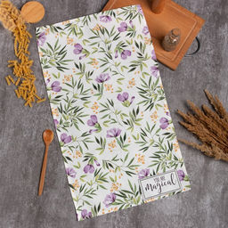 Полотенце Этель Листья 40х73 см, саржа, 100% хл, 190 г/м2