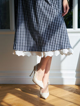 Платье хлопок OD-790-7 ч/б клетка