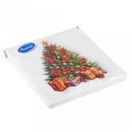 Салфетки бумажные 33х33см Лилия, 2-х слойные, 20 штук в упаковке, Краса (Россия) - Домашняя мода фото 2