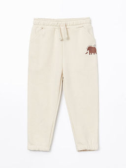 Beli Lastikli Bask?l? Erkek ?ocuk E?ofman Alt?