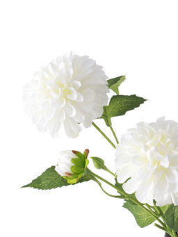 Цветы искусственные "Хризантема Бранхил черри" d-9 см 49 см, белый