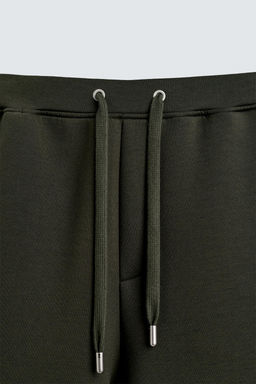 WIDE-LEG NEOPRENE EFFECT TROUSERS - Zara фото 8