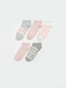 Bask?l? Kad?n Patik ?orap 5li