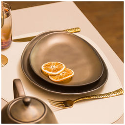 Цена за 2 шт. ТАРЕЛКА ОБЕДЕННАЯ BRONCO BRONZE 29*23*3 СМ  фото 2