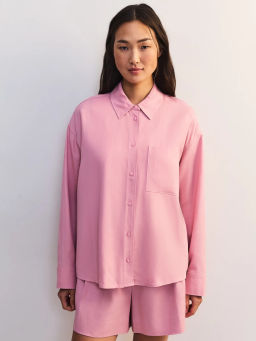 Льняная блуза свободного кроя ZR2605012008-90 / Zarina