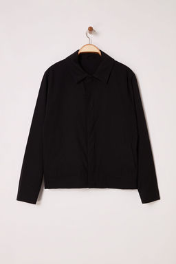Siyah Regular Fit Mevsimlik Ceket TMNSS25CE00000