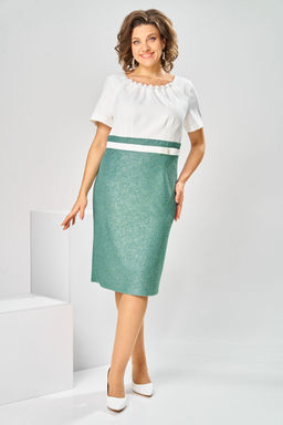 Костюм Romanovich Style 3-2697 белый/зелень