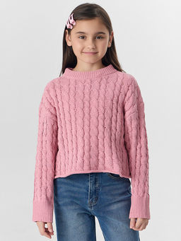Джемпер для девочек розовый - Mark formelle фото 6