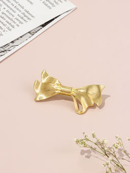 Цена за 2 шт. Заколка-автомат для волос "Мирелла" 8,5 см, золото