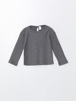 Bisiklet Yaka Basic K?z Bebek Ti??rt ve Pantolon 2li Tak?m - Waikiki фото 2