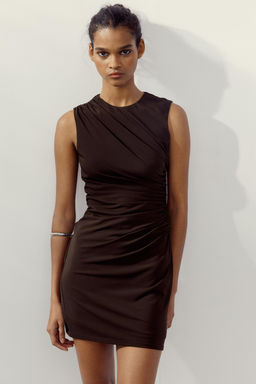DRAPED SHORT DRESS - Zara фото 11