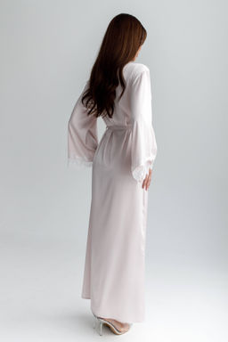 1134 КРЕМОВЫЙ ХАЛАТ (ЦВЕТОЧЕК) - Karolina фото 3
