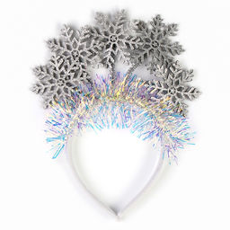 Ободок новогодний карнавальный «Снежинки»