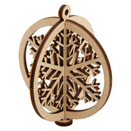 Заготовка для декорирования Mr. Carving КЛ-13 Подвеска объемная Новогодняя фанера d 6.38 см х 7.48 см Змея  фото 9