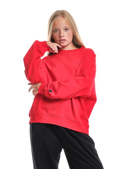 Толстовка для девочки 22-7632 красный - Mini maxi фото 6