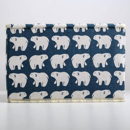 Короб стеллажный для хранения с крышкой Северные мишки, 252017 см, синий - Simaland фото 4