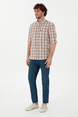 Erkek A__k Haki Uzun Kollu G_mlek Sepette S_rpriz _ndirim - U.s. polo assn фото 4