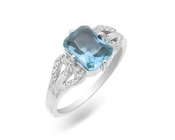 Кольцо из серебра топаз, Позитив