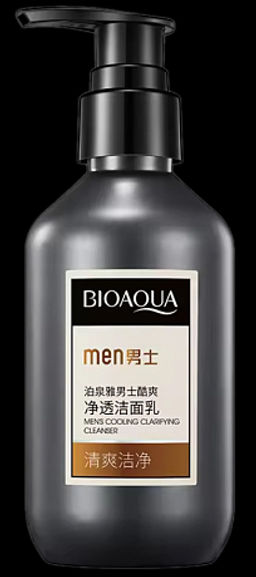 Bioaqua Mens Cooling Clarifying Cleanser, 200g - Мужская пенка для лица (контроль жирной кожи), 200 г