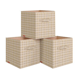 Набор коробов стеллажных без крышки, 3 шт., 31*31*31 см, LONDON BEIGE, шт