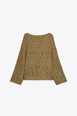 RIBBON KNIT SWEATER - Zara фото 7