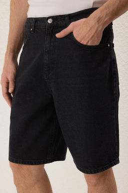 TRENDYOL MAN Mavi Baggy Fit More Sustinable Kot Sort TMNSS25SR00054 - Trendyolmilla фото 3