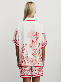 Рубашка из вискозы с принтом / Zarina  фото 6