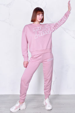 Арт. 2506 Костюм с брюками женский 44-52 (5 шт) Цвет:пудра - Калинка фото 8