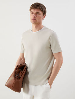 Bisiklet Yaka D?z Erkek Ti??rt