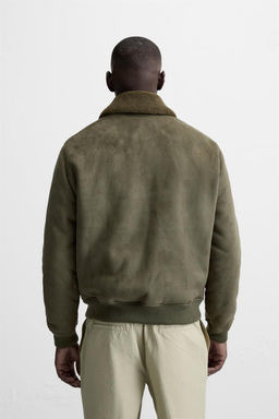 FAUX SUEDE CONTRAST JACKET - Zara фото 13