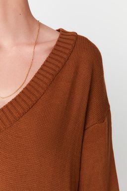 TRENDYOLMILLA Siyah Maxi Triko Genis Kal?p Elbise TWOAW23EL00642  фото 28