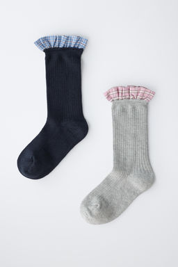 2-PACK OF SOCKS WITH RUFFLE TRIM - Zara фото 12