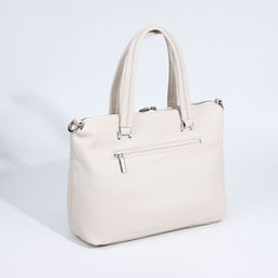 Сумка-тоут на молнии, 2 наружных кармана, цвет бежевый - Simaland фото 2