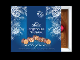 Кедровый грильяж АССОРТИ (черемуха, шишка, клюква,классика, облепиха) / 120 гр / ТМ Сам бы ел