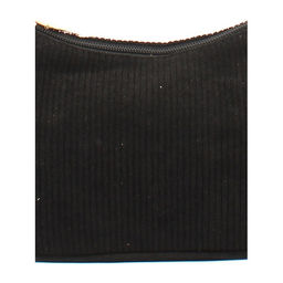 Сумка женская текстиль LIU-03 (багет) -mpl,  1 отд  вельвет черный  254099 - Rst фото 5