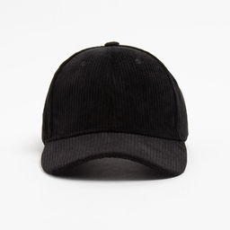Бейсболка однотонная MINAKU, чёрная, размер 56-58, вельвет
