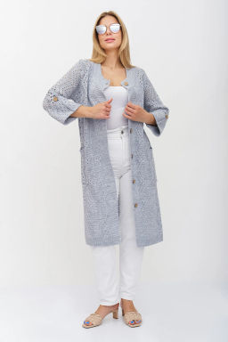 ЗЛАТА Кардиган 1-660/св.серый
