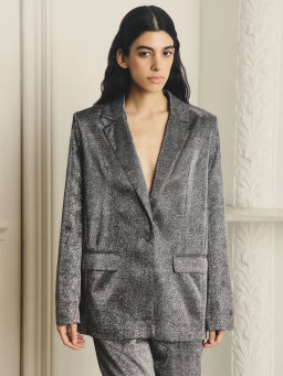 Однобортный жакет с блестками / Zarina