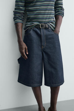 JORTS DENIM BOLSILLO BORDADO / ?ndigo - Zara фото 5