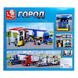 Конструктор Sluban «Автоперевозки», 537 деталей