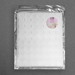 Цена за 2 шт. Органайзер для хранения мелочей, 56 ячеек, 21×17.5×2.5 см, прозрачный