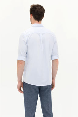 Мужская голубая рубашка с длинным рукавом - U.s. polo assn фото 12