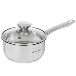 Ковш нерж ОПТИМА 1,5л со стекл крышкой мет/ручка GS-01201-16SP (355260) /Daniks/  фото 2