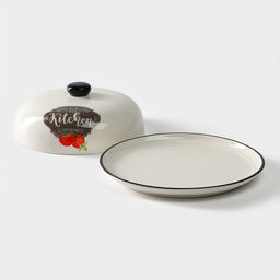 Блинница Доляна Гурман, d=23 см, доломит, белая фото 3