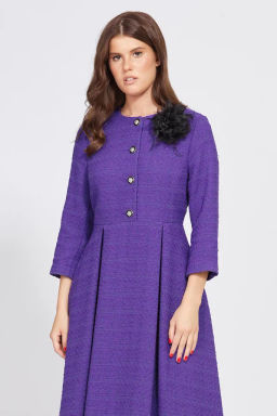Платье твид 2495 фиолетовый - Eola фото 6