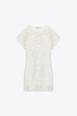 CROCHET MINI DRESS ZW COLLECTION - Zara фото 3