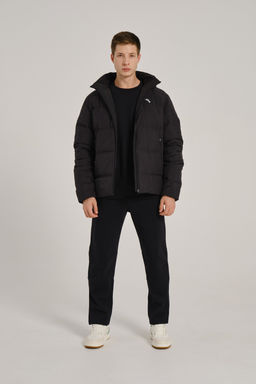 Пуховик короткий Черный TRN Down Jacket