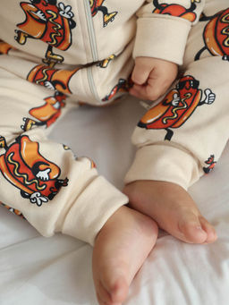 Комбинезон для мальчика с принтом Хот-доги