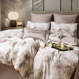 Комплект постельного белья Сатин Премиум на резинке CPAR053 180*200*30;160*200*30;140*200*30 Евро 4 Наволочки