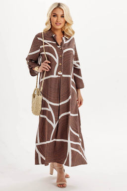 Платье штапель 6145/02/Кофейный - Rise фото 4